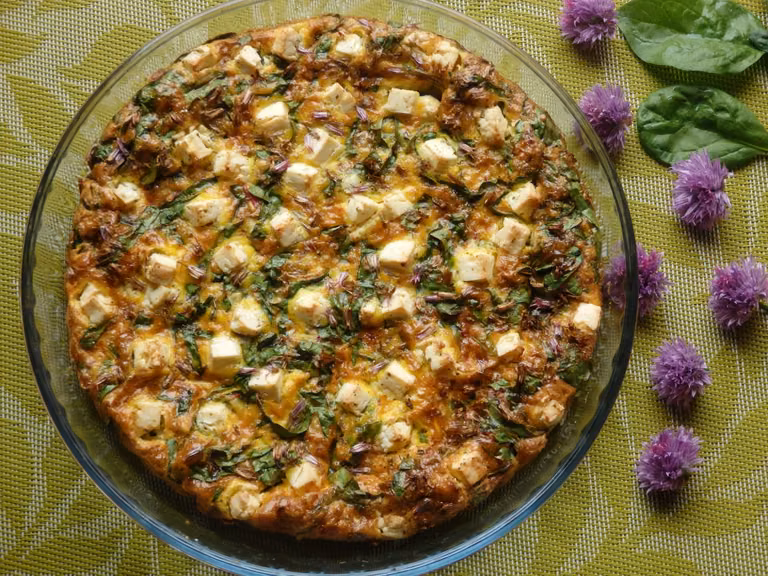 Wiosenna frittata z piekarnika