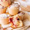 Wilgotne muffiny cytrynowe z owocami