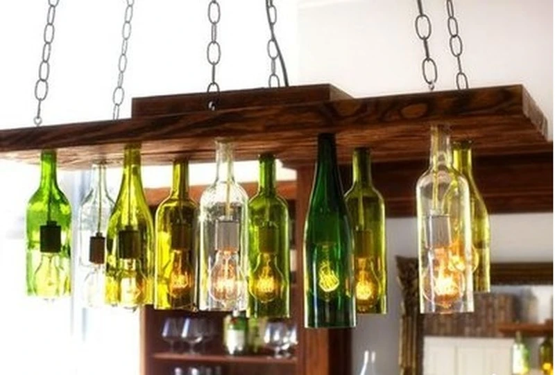 Lampa z butelek