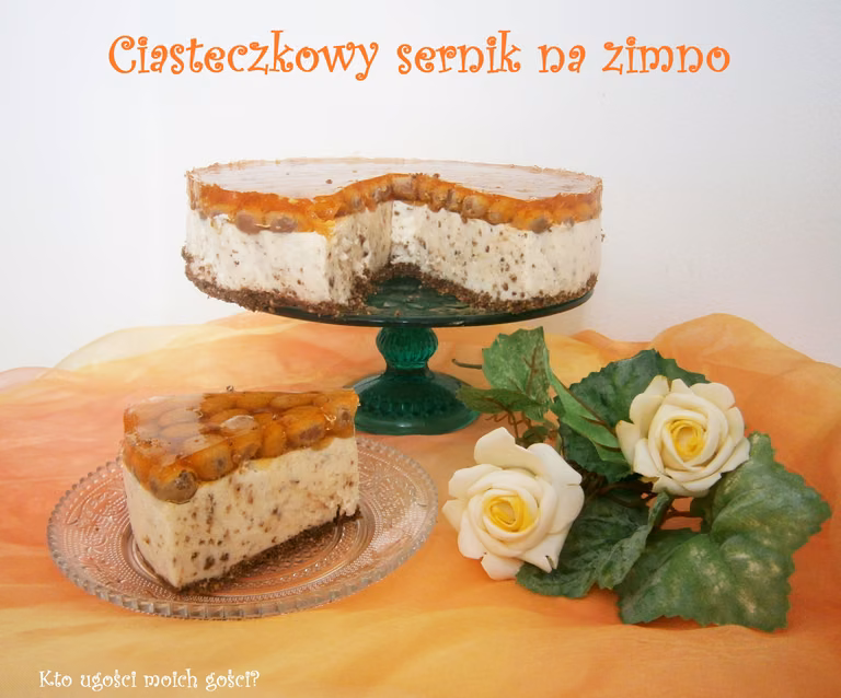 Ciasteczkowy sernik na zimno