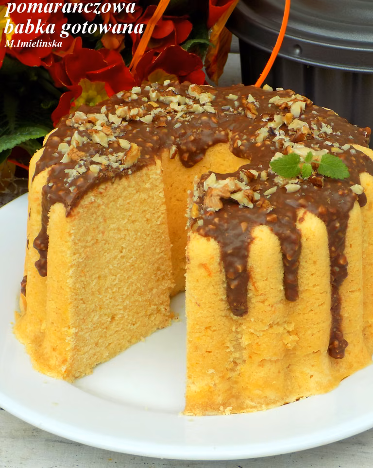 pomarańczowa babka gotowana