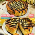 Sernik dyniowy z polewą czekoladową