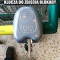 Jeśli nie masz monety do wózka na zakupy użyj klucza