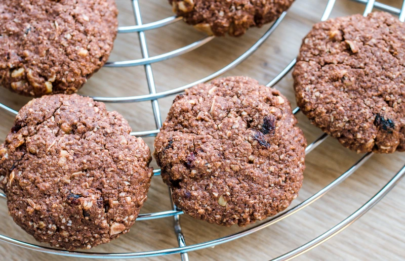 Kakaowe ciasteczka owsiane bez glutenu
