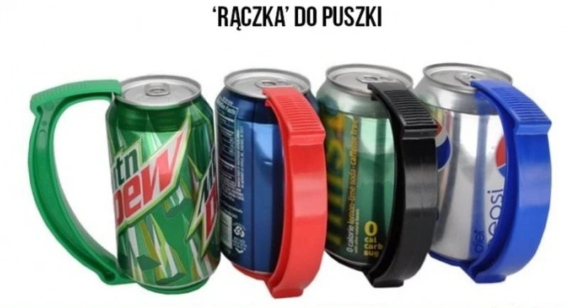 Rączki do trzymania puszek