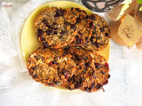 Ciasteczka owsiane bez cukru, laktozy i glutenu