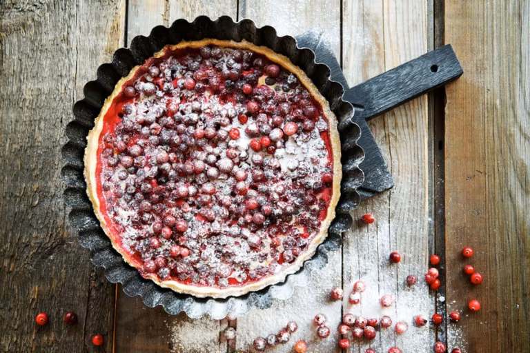 TARTA Z ŻURAWINĄ