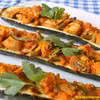 Cukinia faszerowana kaszą jaglaną, kurczakiem i warzywami - 300 kcal
