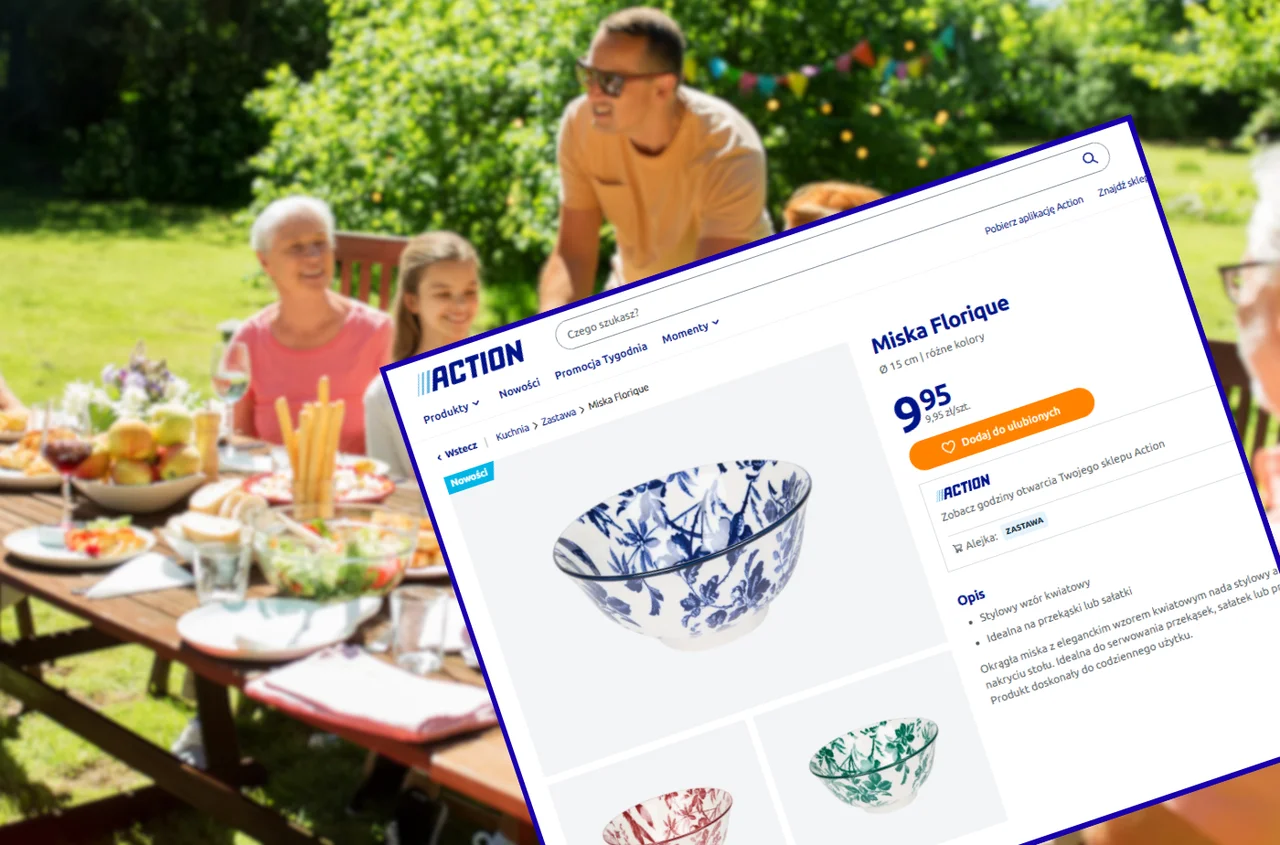 Te nowe zestawy stołowe z Action robią furorę! Uroczy powrót do czasów Babci - hit rodzinnych imprez