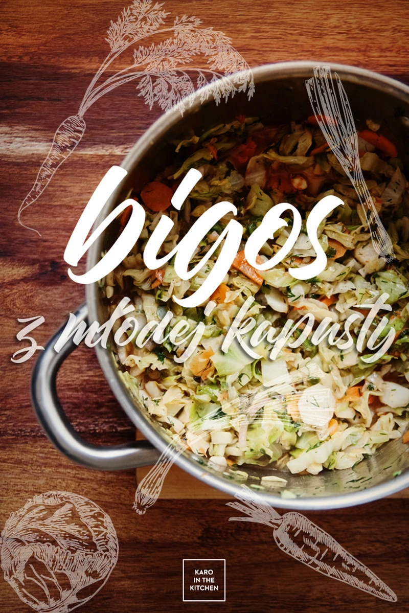 Bezmięsny bigos z młodej kapusty