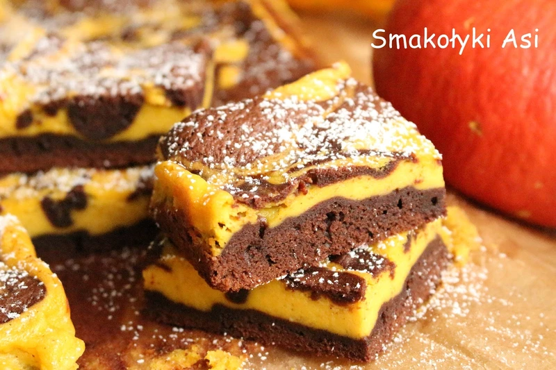 Dyniowo sernikowe-brownie