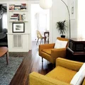 Fotele w musztardowym kolorze