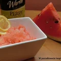 Granita arbuzowo-cytrynowa z gruszecznikiem