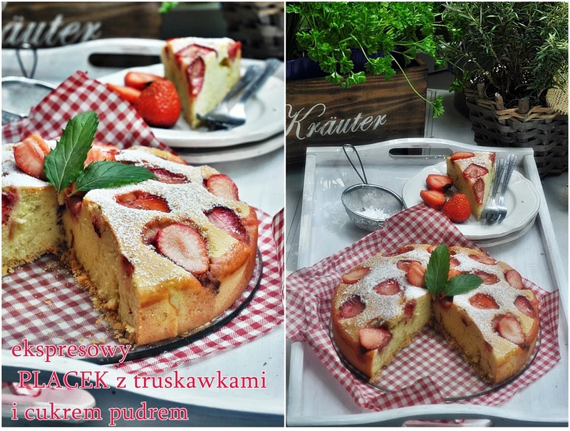 Najłatwiejsze ciasto z truskawkami