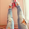 Air maxy + podarte jeansy
