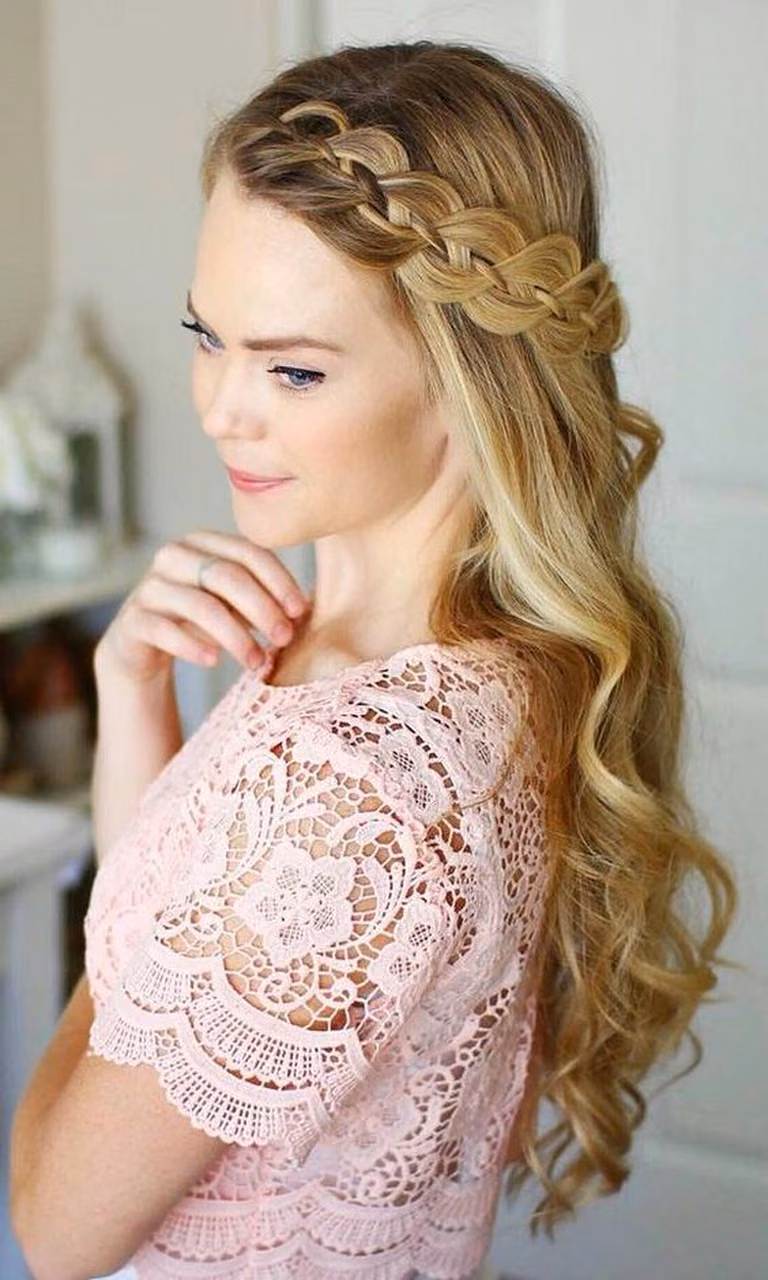 Romantyczna fryzurka
