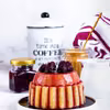 Pudding z kaszy kukurydzianej z sosem jeżynowym