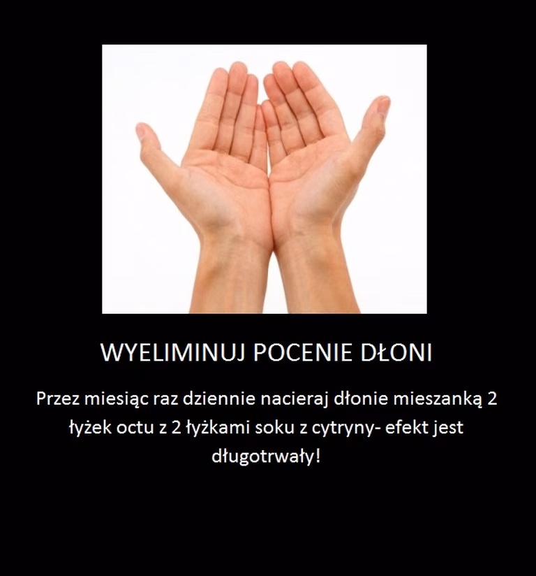 Jak pozbyć się pocenia dłoni!