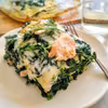 Lasagne ze szpinakiem i wędzonym łososiem