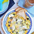 Omlet z cukinią i oliwkami