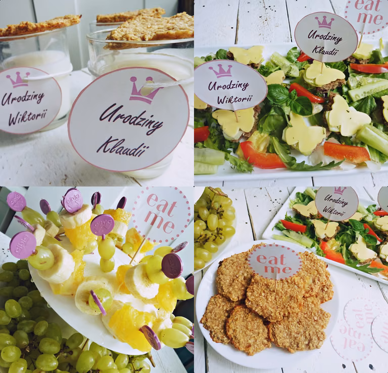Zdrowe menu na przyjęcie urodzinowe dla dzieci