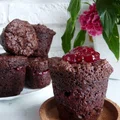 Muffiny czekoladowe z konfiturą malinową