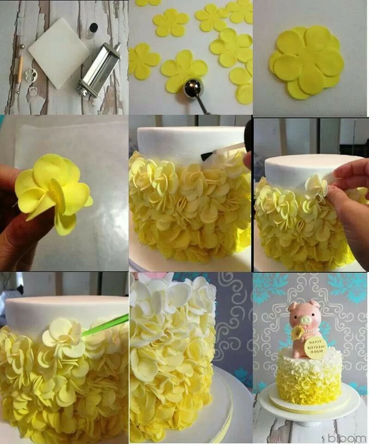 Sztuka dekoracji - wiosenny tort