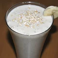 Koktajl bananowy z płatkami owsianymi
