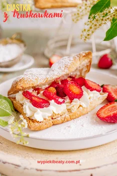 Ciastka z mascarpone i truskawkami