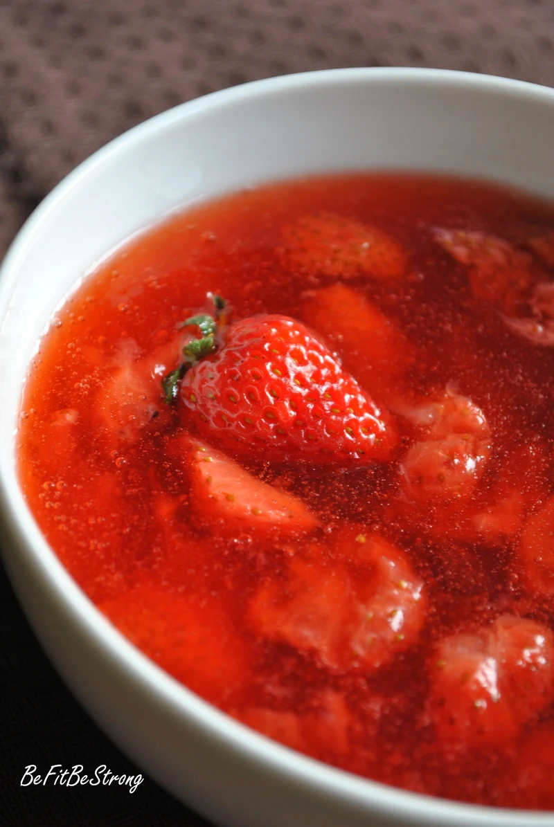 Domowy kisiel truskawkowy, porcja tylko 62kcal
