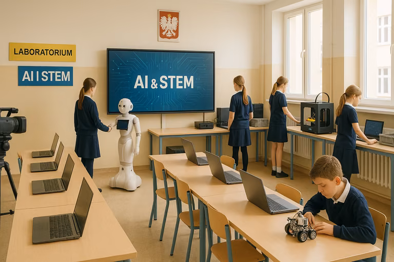Sztuczna inteligencja w polskich szkołach! AI i roboty wkraczają do klas