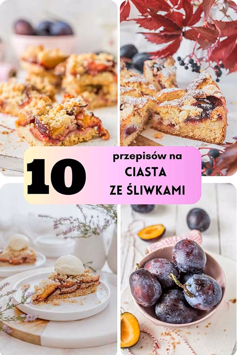 10 przepisów na ciasta ze śliwkami