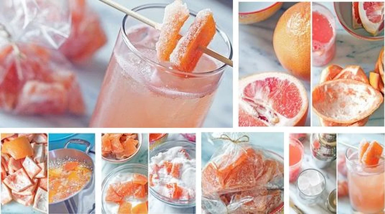 Kandyzowane skórki grejpfruta