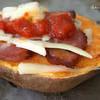 Pieczone bataty z wędzonym boczkiem