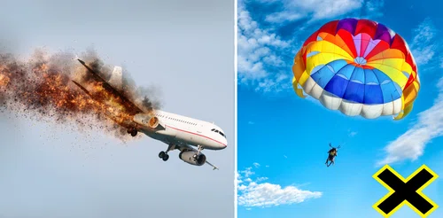 Dlaczego pasażerowie samolotu nie mają dostępu do spadochronów w przypadku katastrofy?