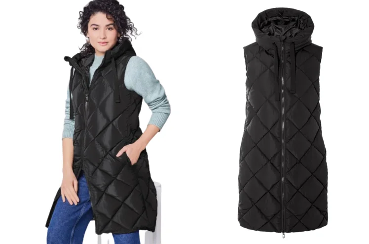 Zdjęcie Te pikowane kamizelki z Lidla za 55 zł robią furorę wśród kobiet! Wodoodporne, a lekko taliowany, długi krój robi super efekt #3