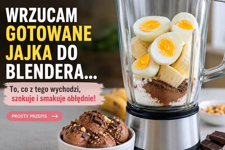 Wrzucam gotowane jajka do blendera. Powstaje deser, którego nikt się nie spodziewa