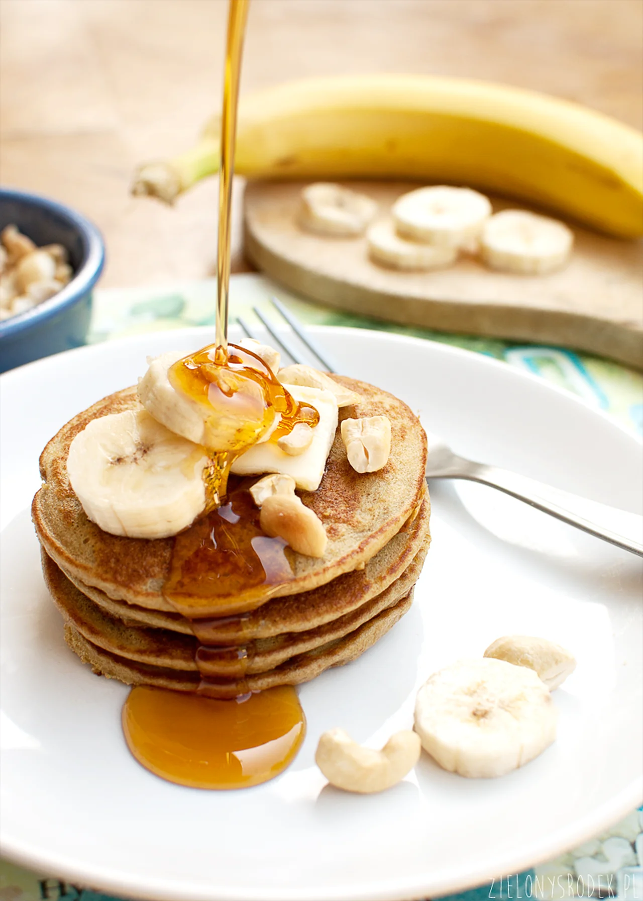 fit śniadanie weekendowe: pancakes owsiane z bananem