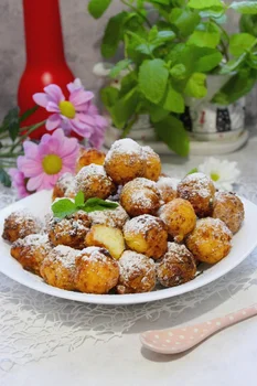 Twarogowe mini pączki