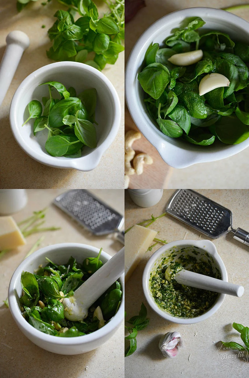 Domowe zielone pesto