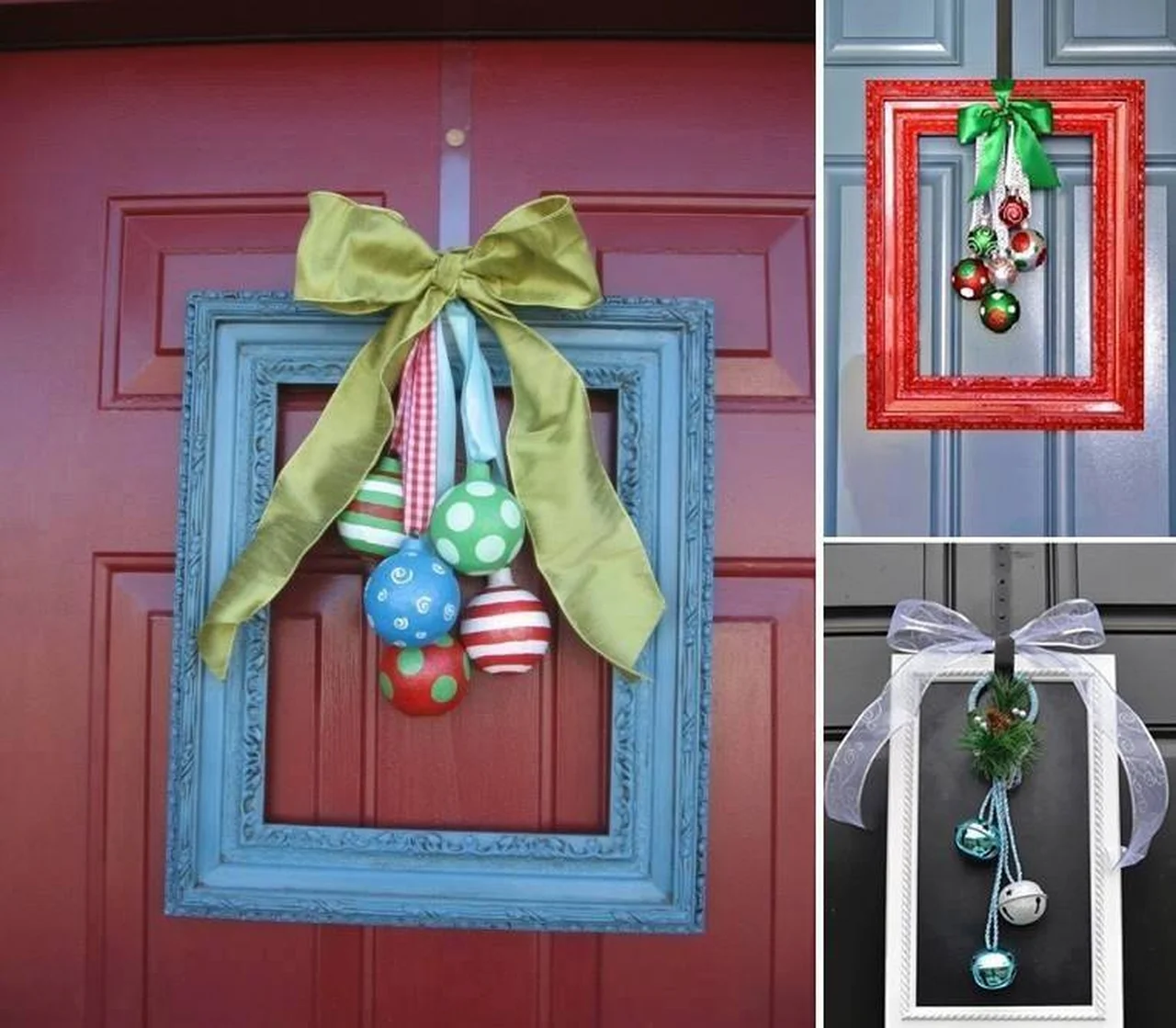 Dekoracja świąteczna na drzwi