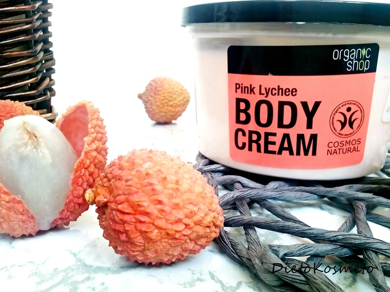 Organic Shop Różowe liczi – krem do ciała