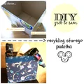 DIY, recykling pudełka, jak obszyć pudełko?