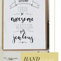 Hand lettering - co to takiego, jak zrobić swój plakat motywacyjny