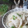 Pierogi z białą kiełbasą i ziemniakami