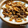 Domowa granola jabłkowa z orzechami