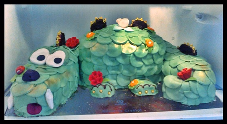 Bajkowy krokodylek- tort