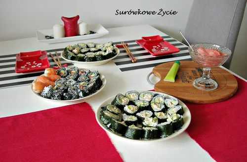 Robimy sushi w domu - nasze pierwsze futomaki.