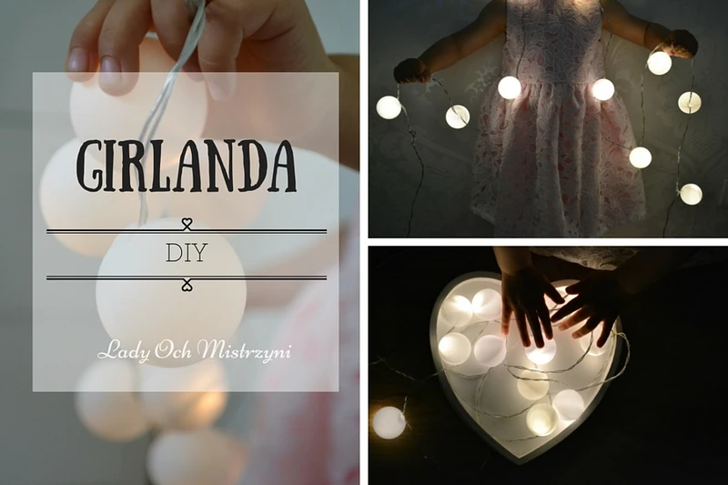 DIY Girlanda świetlna kule