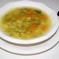 Zupa z ogórków małosolnych z ryżem